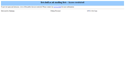 Desktop Screenshot of lists.hull.ac.uk