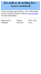 Mobile Screenshot of lists.hull.ac.uk