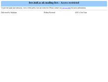 Tablet Screenshot of lists.hull.ac.uk
